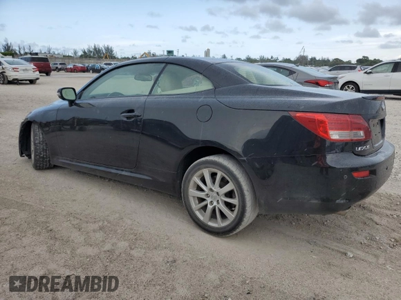 2010 Lexus IS 250 C with VIN JTHFF2C22A2502479, listed as a Copart auction lot 63217475 with 124,240 mi miles and Salvage title. Bid and sale history available at DreamBid. Image 2.