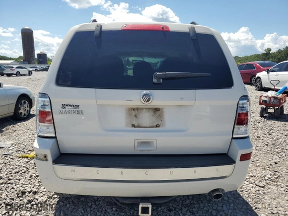 2010 Mercury Mariner with VIN 4M2CN8B78AKJ00919, listed as a Copart auction lot 64988364 with 0 mi miles and Salvage Title. Bid and sale history available at carsss.com. Image 6.