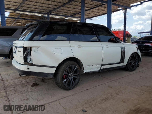 2017 Land Rover Range Rover with VIN SALGW2FEXHA371662, listed as a Copart auction lot 59715995 with 55,365 mi miles and Salvage title. Bid and sale history available at DreamBid. Image 3.