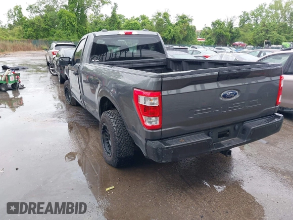 2022 Ford F-150 XL with VIN 1FTMF1CB1NKE51677, listed as a IAAI auction lot 42178807 with 8,260 mi miles and . Bid and sale history available at DreamBid. Image 3.