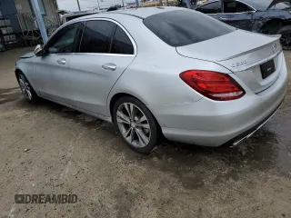 2016 Mercedes-Benz C 300 with VIN 55SWF4JB2GU157782, listed as a Copart auction lot 53893975 with 105,385 mi miles and Salvage Title. Bid and sale history available at carsss.com. Image 2.