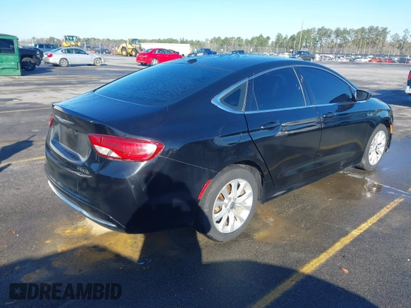 2015 Chrysler 200 C with VIN 1C3CCCCB4FN524965, listed as a IAAI auction lot 41757269 with 187,293 mi miles. Bid and sale history available at carsss.com. Image 4.