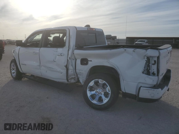 2025 Ram 1500 Big Horn z VIN 1C6SRFFP7SN564845, wystawiony jako Copart lot #47584565 z przebiegiem 2 726 mil mil oraz Szkoda całkowita • Salvage title. Historia ofert i sprzedaży dostępna na DreamBid. Obrazek 2.