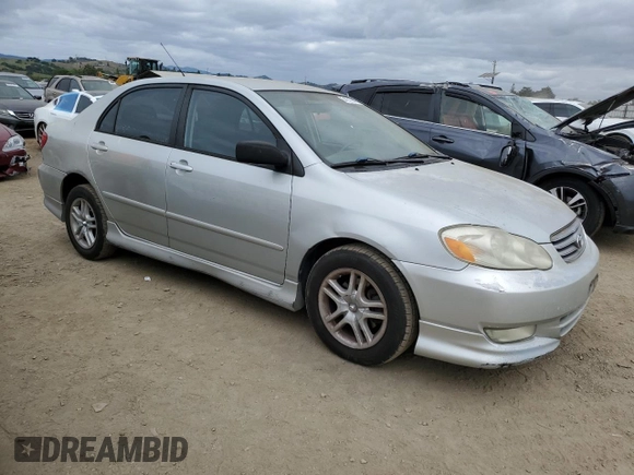 2004 Toyota Corolla CE with VIN 1NXBR32E04Z222122, listed as a Copart auction lot 54275545 with 243,325 mi miles and Clean Title. Bid and sale history available at DreamBid. Image 4.