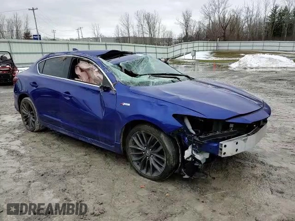 2019 Acura ILX w/Premium/A-Spec Pkg with VIN 19UDE2F81KA002043, listed as a Copart auction lot 72591162 with 83,842 mi miles. Bid and sale history available at carsss.com. Image 11.