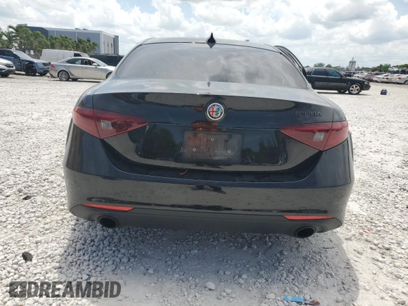 2020 Alfa Romeo Giulia with VIN ZARFAMAN4L7623860, listed as a Copart auction lot 59011605 with 72,080 mi miles and Non repairable. Bid and sale history available at DreamBid. Image 6.