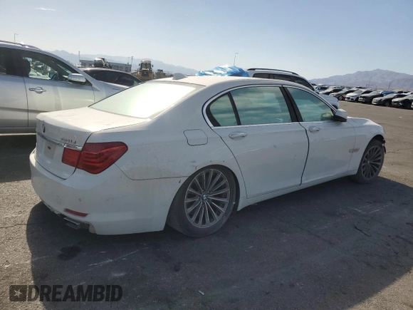 2012 BMW 7 Series 750Li with VIN WBAKB8C54CC963458, listed as a Copart auction lot 54381375 with Not Provided miles and Clean Title. Bid and sale history available at carsss.com. Image 3.