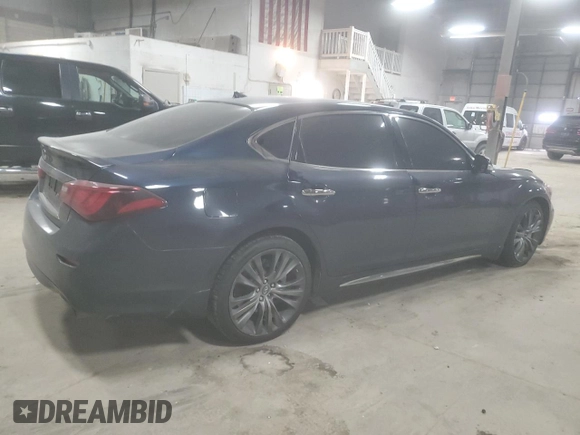 2017 Infiniti Q70 3.7 z VIN JN1BY1PR8HM210381, wystawiony jako Copart lot #81301604 z przebiegiem 109 797 mil mil oraz Szkoda całkowita • Salvage title. Historia ofert i sprzedaży dostępna na DreamBid. Obrazek 3.