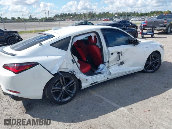 2024 Acura Integra Technology with VIN 19UDE4H69RA018119, listed as a IAAI auction lot 41561088 with 2,665 mi miles and . Bid and sale history available at DreamBid. Image 4.