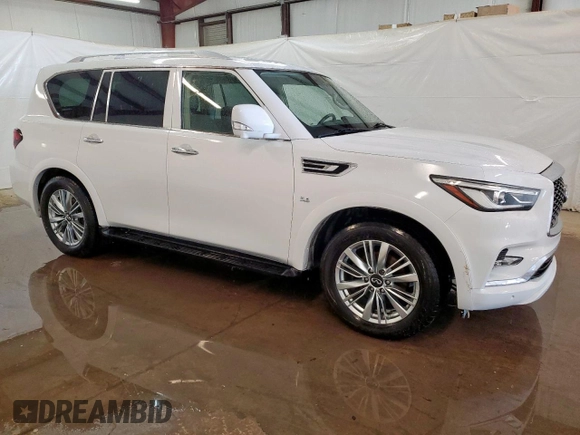 2018 Infiniti QX80 with VIN JN8AZ2NE8J9195292, listed as a Copart auction lot 61045735 with 92,567 mi miles and Clean title. Bid and sale history available at DreamBid. Image 4.