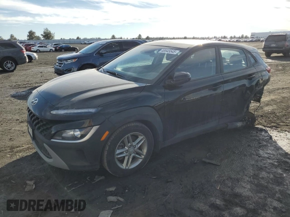 2022 Hyundai Kona SE with VIN KM8K2CAB9NU923478, listed as a Copart auction lot 46945545 with 59,533 mi miles and Salvage Title. Bid and sale history available at carsss.com. Image 1.