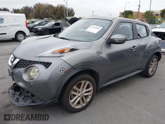 2015 Nissan Juke S with VIN JN8AF5MR4FT510985, listed as a IAAI auction lot 42168898 with 126,413 mi miles and . Bid and sale history available at DreamBid. Image 2.