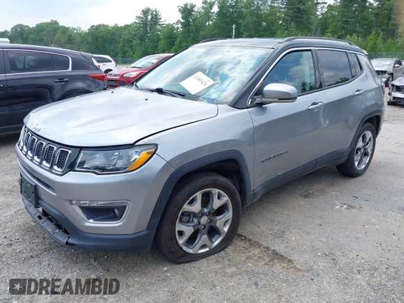 2021 Jeep Compass Limited z VIN 3C4NJDCB1MT506372, wystawiony jako IAAI lot #42485424 z przebiegiem 58 317 mil mil oraz . Historia ofert i sprzedaży dostępna na DreamBid. Obrazek 2.