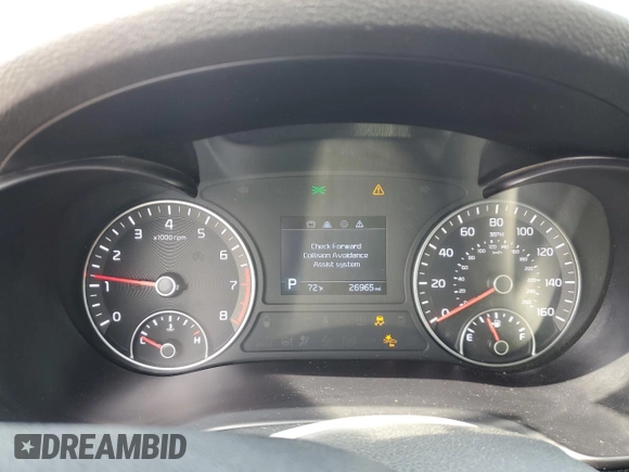 2020 Kia Optima LX z VIN 5XXGT4L37LG427763, wystawiony jako Copart lot #54262455 z przebiegiem 26 965 mil mil oraz Szkoda całkowita • Salvage title. Historia ofert i sprzedaży dostępna na DreamBid. Obrazek 9.