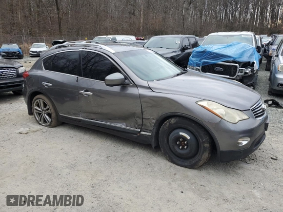 2012 Infiniti EX Journey z VIN JN1AJ0HR5CM450926, wystawiony jako Copart lot #46270335 z przebiegiem Nie podano mil oraz Szkoda całkowita • Salvage title. Historia ofert i sprzedaży dostępna na DreamBid. Obrazek 4.