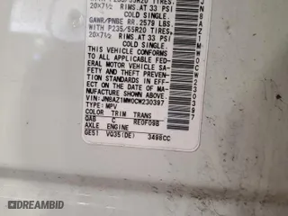 2012 Nissan Murano SV with VIN JN8AZ1MW0CW230397, listed as a Copart auction lot 45911335 with 148,416 mi miles and Salvage Title. Bid and sale history available at carsss.com. Image 12.