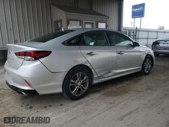 2018 Hyundai Sonata SEL with VIN 5NPE34AF8JH716737, listed as a Copart auction lot 52597155 with 157,574 mi miles and Clean Title. Bid and sale history available at DreamBid. Image 3.