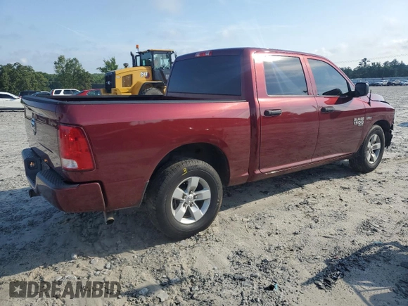 2019 Ram 1500 Express with VIN 3C6RR6KT1KG649643, listed as a Copart auction lot 60594145 with 121,740 mi miles and Salvage title. Bid and sale history available at DreamBid. Image 3.