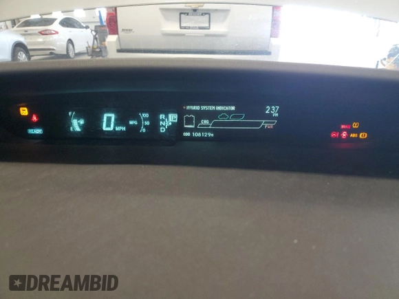 2013 Toyota Prius One with VIN JTDKN3DU9D5597506, listed as a Copart auction lot 54055845 with 108,129 mi miles and Clean Title. Bid and sale history available at DreamBid. Image 9.