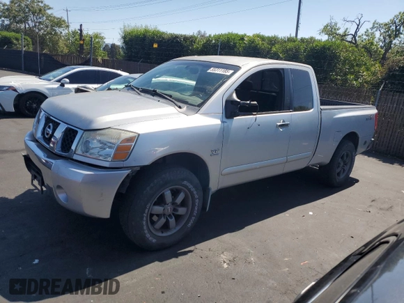 2004 Nissan Titan SE with VIN 1N6AA06A74N586123, listed as a Copart auction lot 55311185 with 98,825 mi miles and Clean Title. Bid and sale history available at carsss.com. Image 1.