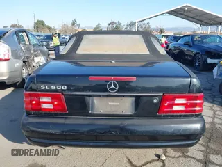 2001 Mercedes-Benz SL-Class with VIN WDBFA68F81F197287, listed as a IAAI auction lot 41442362 with 127,628 mi miles. Bid and sale history available at carsss.com. Image 16.