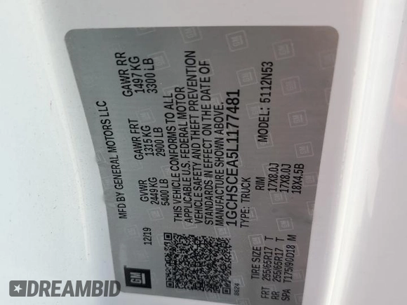 2020 Chevrolet Colorado 2WD LT z VIN 1GCHSCEA5L1177481, wystawiony jako Copart lot #52759565 z przebiegiem 67 918 mil mil oraz Szkoda całkowita • Salvage title. Historia ofert i sprzedaży dostępna na DreamBid. Obrazek 12.