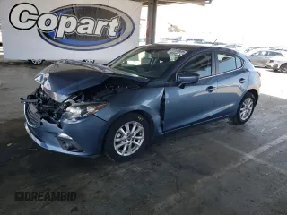2016 Mazda 3 i Touring with VIN JM1BM1L78G1321364, listed as a Copart auction lot 57220925 with 55,374 mi miles and Salvage title. Bid and sale history available at DreamBid. Image 1.
