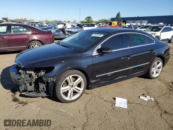 2013 Volkswagen CC R-Line with VIN WVWBP7AN0DE555448, listed as a Copart auction lot 75408294 with 104,475 mi miles and Clean Title. Bid and sale history available at DreamBid. Image 1.