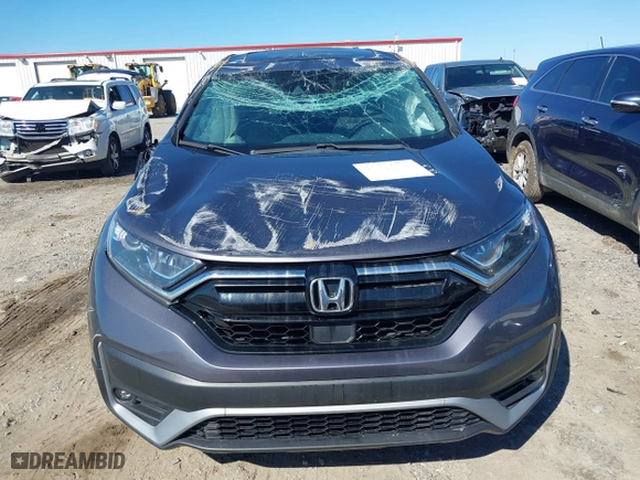 2020 Honda CR-V EX with VIN 2HKRW1H55LH405788, listed as a IAAI auction lot 41827036 with 47,056 mi miles. Bid and sale history available at carsss.com. Image 12.