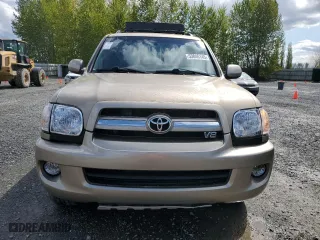 2005 Toyota Sequoia SR5 with VIN 5TDBT44A05S238560, listed as a Copart auction lot 53846145 with 163,588 mi miles and Clean Title. Bid and sale history available at carsss.com. Image 5.