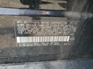 2013 Lexus GS 350 with VIN JTHCE1BL1D5010863, listed as a Copart auction lot 60633905 with 173,951 mi miles and Salvage title. Bid and sale history available at DreamBid. Image 12.