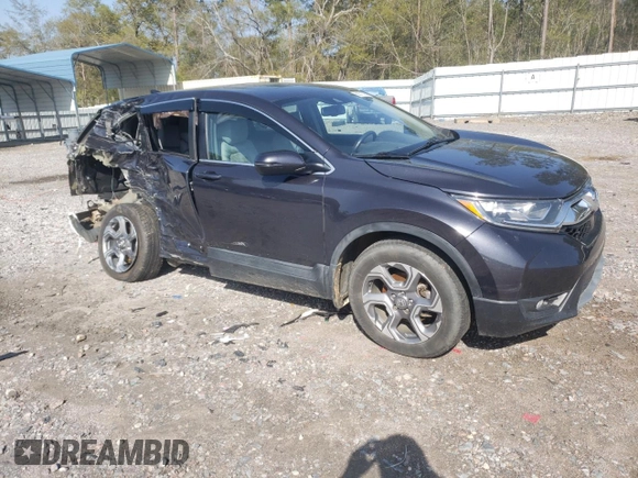 2017 Honda CR-V EX-L with VIN 2HKRW2H86HH644242, listed as a Copart auction lot 50571315 with 92,764 mi miles and Salvage Title. Bid and sale history available at carsss.com. Image 4.