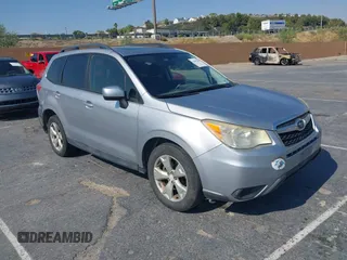 2014 Subaru Forester Premium with VIN JF2SJAEC2EH400165, listed as a IAAI auction lot 42692390 with 243,361 mi miles and . Bid and sale history available at DreamBid. Image 1.