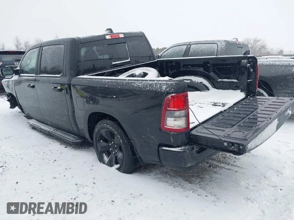 2024 Ram 1500 Tradesman with VIN 1C6RRFGG9RN208985, listed as a IAAI auction lot 41705580 with 7,602 mi miles and . Bid and sale history available at DreamBid. Image 3.