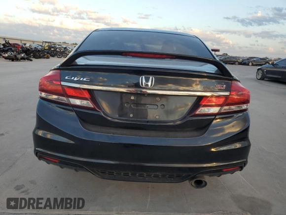 2015 Honda Civic Sedan Si with VIN 2HGFB6E50FH702790, listed as a Copart auction lot 78018894 with 0 mi miles and Salvage Title. Bid and sale history available at carsss.com. Image 6.
