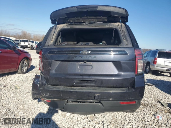 2023 Chevrolet Tahoe Z71 z VIN 1GNSKPKD8PR336200, wystawiony jako Copart lot #79418844 z przebiegiem Nie podano mil oraz Szkoda całkowita • Salvage title. Historia ofert i sprzedaży dostępna na DreamBid. Obrazek 6.