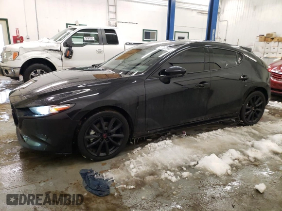2020 Mazda Mazda3 Hatchback Premium Package with VIN JM1BPBNM8L1163683, listed as a Copart auction lot 73357992 with 43,688 mi miles. Bid and sale history available at carsss.com. Image 1.