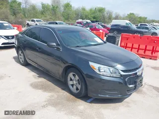 2015 Chevrolet Malibu LS with VIN 1G11B5SLXFF196109, listed as a IAAI auction lot 41891021 with 134,555 mi miles. Bid and sale history available at carsss.com. Image 1.