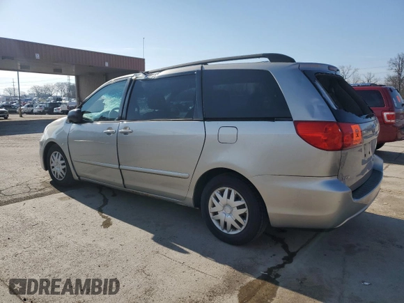 2008 Toyota Sienna CE with VIN 5TDZK23C78S214219, listed as a Copart auction lot 51995205 with 0 mi miles and Salvage Title. Bid and sale history available at carsss.com. Image 2.
