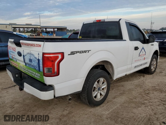 2017 Ford F-150 XL with VIN 1FTMF1C86HKD51728, listed as a Copart auction lot 77807634 with Not Provided miles and Salvage Title. Bid and sale history available at carsss.com. Image 3.