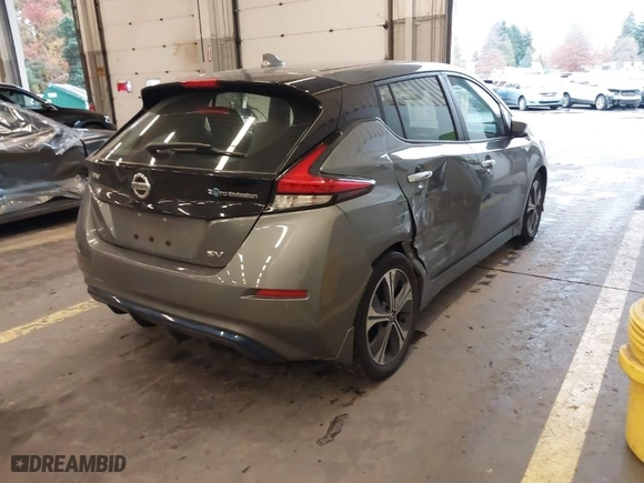 2020 Nissan LEAF SV with VIN 1N4AZ1CP4LC307317, listed as a IAAI auction lot 40906972 with 50,072 mi miles. Bid and sale history available at carsss.com. Image 4.