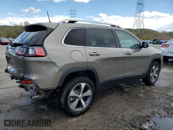 2020 Jeep Cherokee Limited with VIN 1C4PJMDXXLD616411, listed as a Copart auction lot 55453845 with 14,510 mi miles and Salvage title. Bid and sale history available at DreamBid. Image 3.