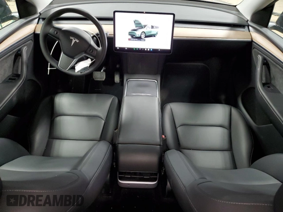 2024 Tesla Model Y Long Range with VIN 7SAYGDEE1RA254860, listed as a Copart auction lot 50750225 with 12,343 mi miles and Salvage Title. Bid and sale history available at DreamBid. Image 8.