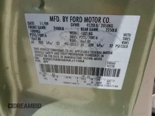 2010 Mercury Mariner with VIN 4M2CN8BG8AKJ11564, listed as a Copart auction lot 64171555 with 180,034 mi miles and Salvage title. Bid and sale history available at DreamBid. Image 12.
