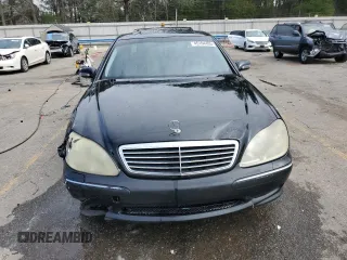 2001 Mercedes-Benz S-Class with VIN WDBNG75J11A215876, listed as a Copart auction lot 45164495 with 198,752 mi miles and Salvage Title. Bid and sale history available at carsss.com. Image 5.