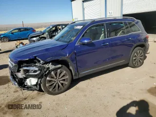2021 Mercedes-Benz GLB with VIN W1N4M4HB9MW102721, listed as a Copart auction lot 43083195 with 28,653 mi miles and Salvage Title. Bid and sale history available at carsss.com. Image 1.