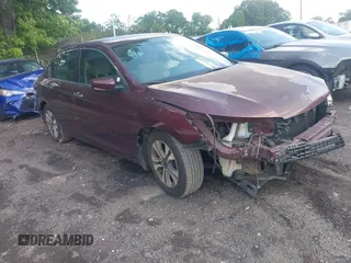 2013 Honda Accord LX z VIN 1HGCR2F38DA140105, wystawiony jako IAAI lot #42230751 z przebiegiem 129 220 mil mil oraz . Historia ofert i sprzedaży dostępna na DreamBid. Obrazek 1.