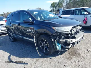 2017 Honda CR-V Touring with VIN 2HKRW2H90HH661501, listed as a IAAI auction lot 41475278 with 1 mi miles. Bid and sale history available at carsss.com. Image 1.