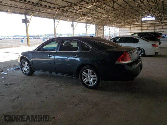 2013 Chevrolet Impala LT with VIN 2G1WG5E37D1197208, listed as a Copart auction lot 53462105 with 216,059 mi miles and Salvage Title. Bid and sale history available at DreamBid. Image 2.