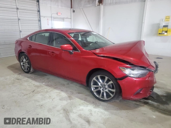 2014 Mazda 6 i Grand Touring with VIN JM1GJ1W63E1125735, listed as a Copart auction lot 48177725 with Not Provided miles and Salvage Title. Bid and sale history available at DreamBid. Image 4.
